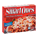 Weight Watchers Smart Ones three cheese ziti marinara topped with part-skim mozzarella, monterey jack and parmesan Left Picture